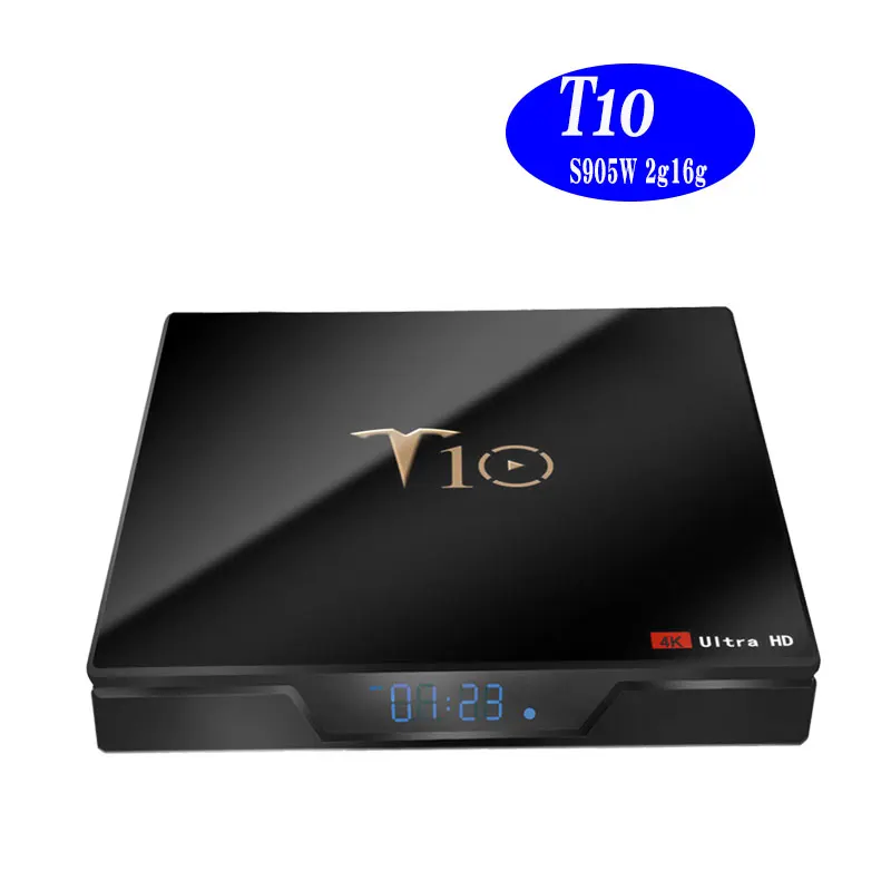 T10 Smart Android tv Box 8 1 2 Гб 16 Amlogic quad core S905w 4K 4 ГГц wifi медиаплеер телеприставка с панелью