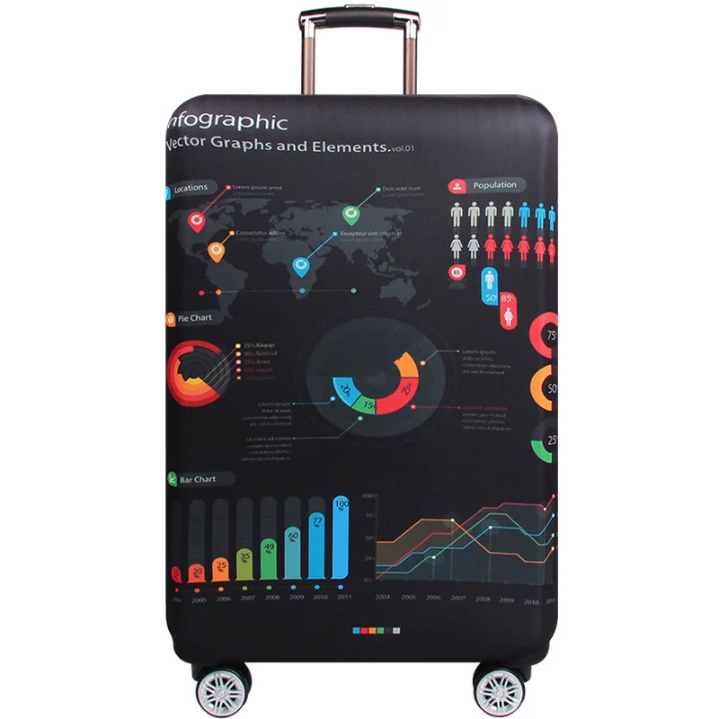 C Luggage Cover SEREQI дорожный уплотненный Чехол для багажа для 18-32 дюймов, чехол для костюма, сумка для путешествий, защитный чехол для багажа, чехол для защиты от пыли, аксессуары для путешествий - Цвет: C Luggage Cover
