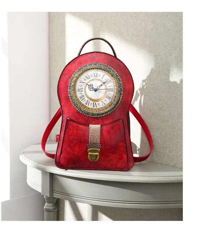 Винтажная Сумка-часы женский рюкзак Mochilas Mujer женский рюкзак Mochila Masculina Femme Hombre школьные рюкзаки