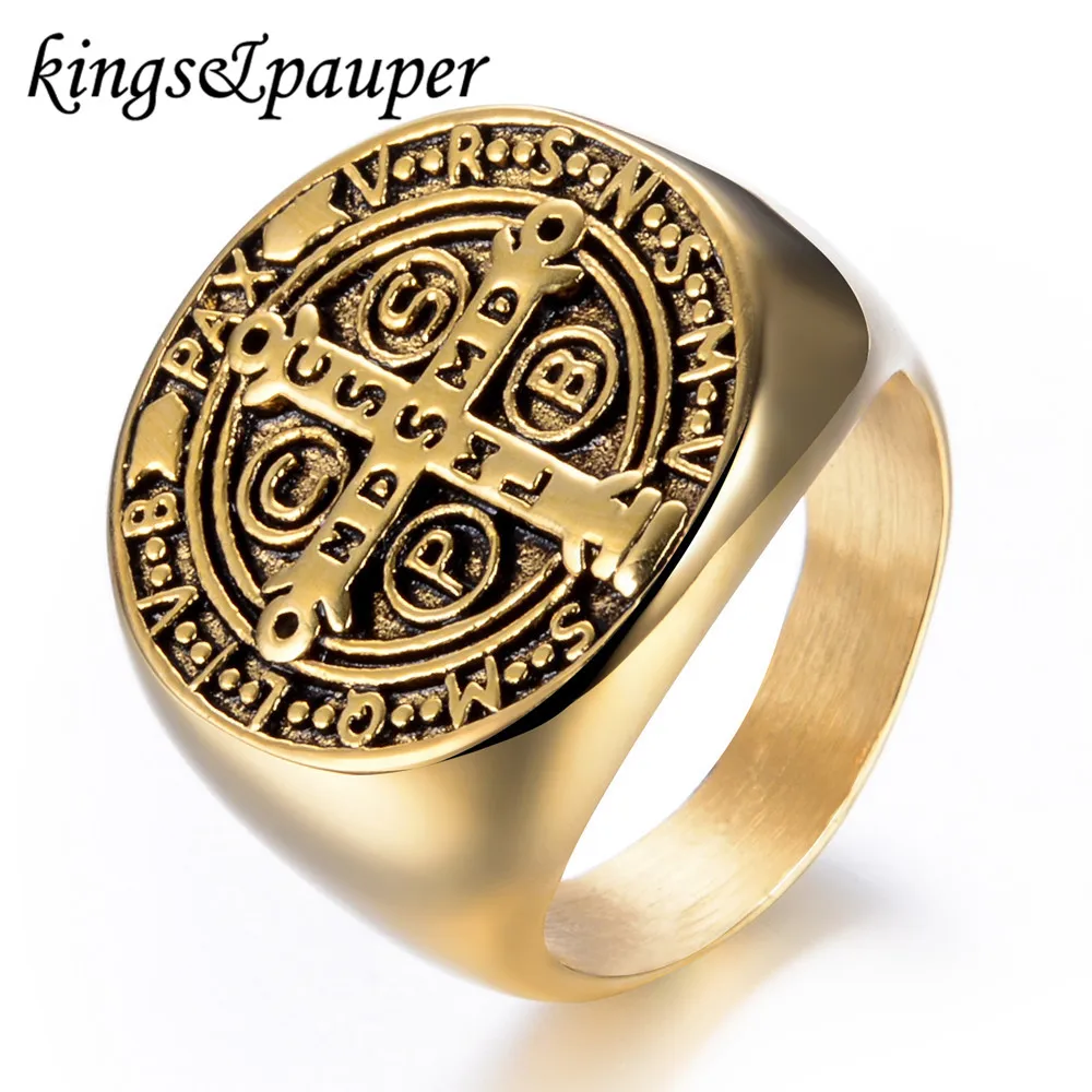 Хип хоп Винтаж Христианской Библии Распятие Иисуса крест молитва кольцо