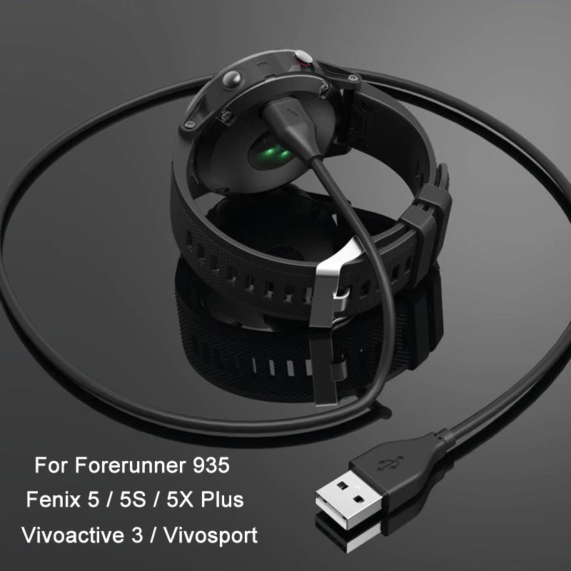 Запасные части для Garmin Fenix 5 5S 5X Plus Vivoactive3 Vivoactive 3 USB зарядное устройство Forerunner 935 крепление для часов зарядный кабель