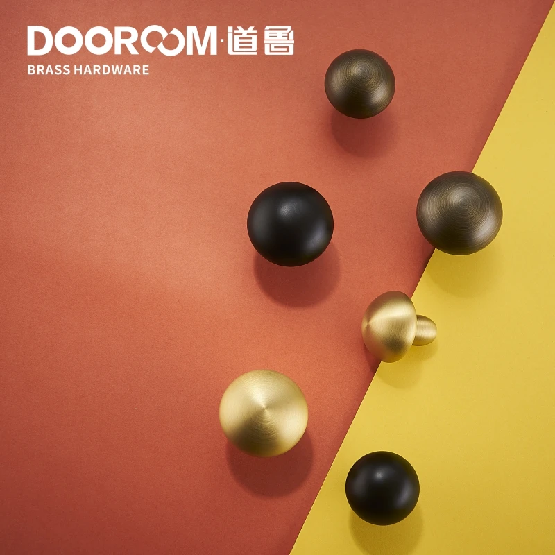 Dooroom латунная фурнитура ручки Гриб Милый шкаф комод для шкафов, ящиков тянет ручки для детской комнаты