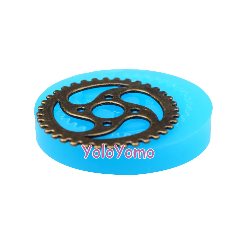 024ST зубчатая форма гибкая из силикона нажимная 40 мм-украшение для торта