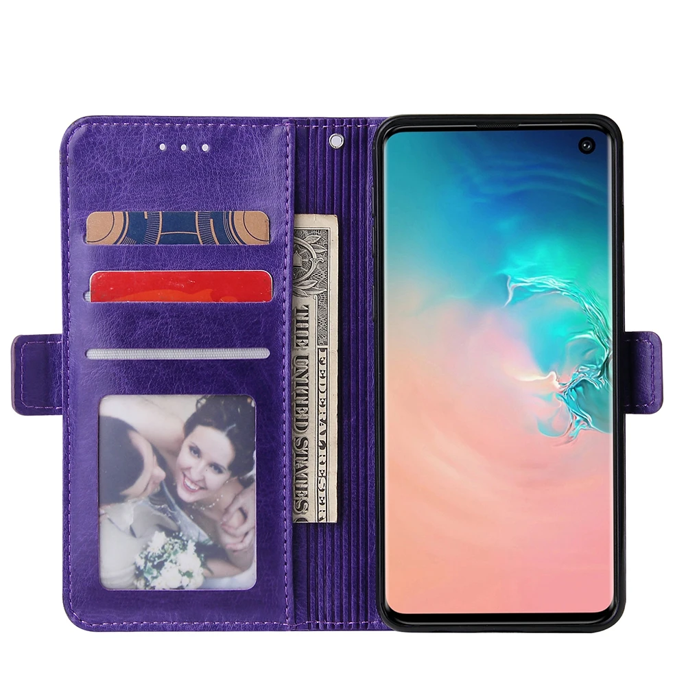 Застежка-молния кожаный чехол-книжка с откидной крышкой чехол для samsung Примечание 10 плюс S8 S9 S10 плюс S10e Note 8 9 J4 J6 плюс A750 A9 A10 30 A40 A50 A70 чехол
