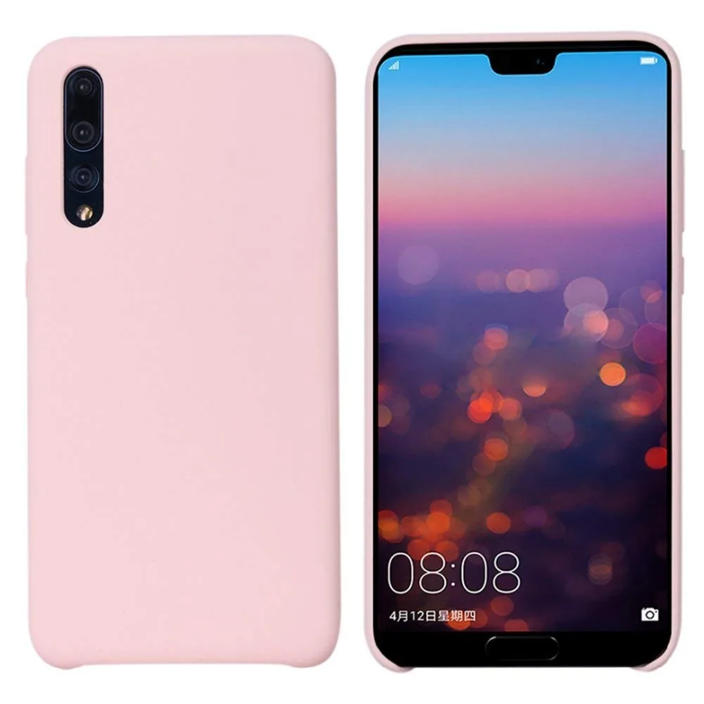 Жидкий силиконовый чехол для телефона Huawei Mate 10 резиновый противоударный задней