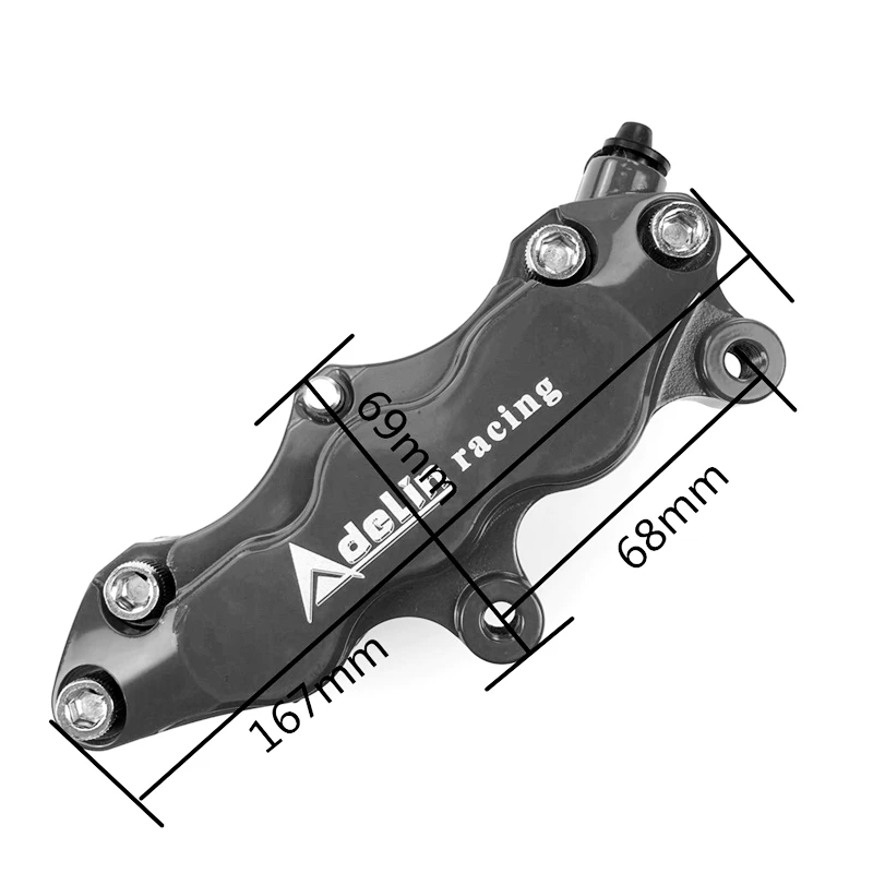 Adelin ADL-6 Мотоцикл тормозные суппорты 6 поршней кованые алюминиевые для Honda Yamaha Kawasaki скутер Байк уличный велосипед изменить