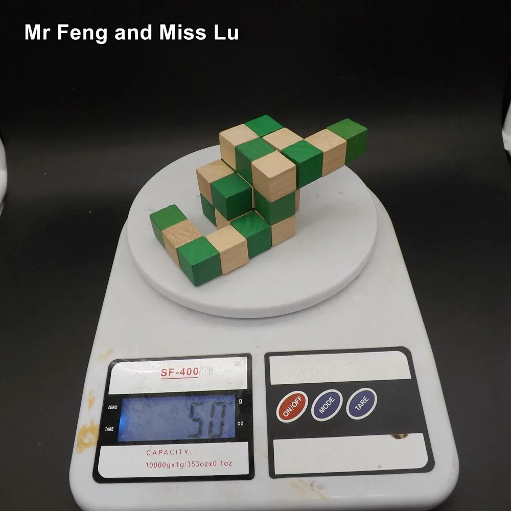 Деревянный замок Kong ming Lu ban 3D куб дракона зеленые блоки подарок для детей | Игрушки