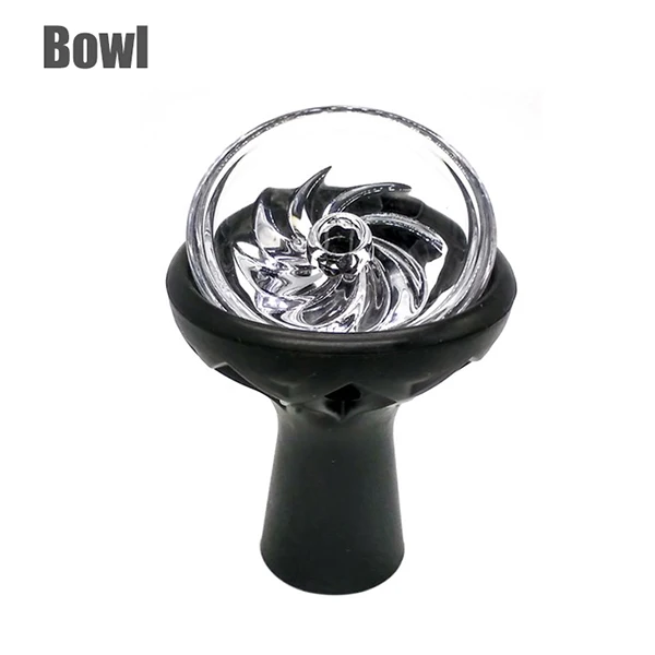Hookah Bowl Высокая термостойкость стекла и силикона табачная чаша для кальяна, Шиша, Чича, наргиле аксессуары - Цвет: Hookah Bowl