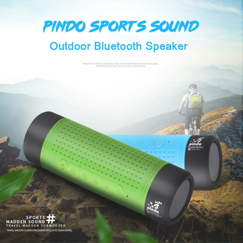 Pindo водонепроницаемый портативный уличный Мини Bluetooth динамик 4000mA внешний