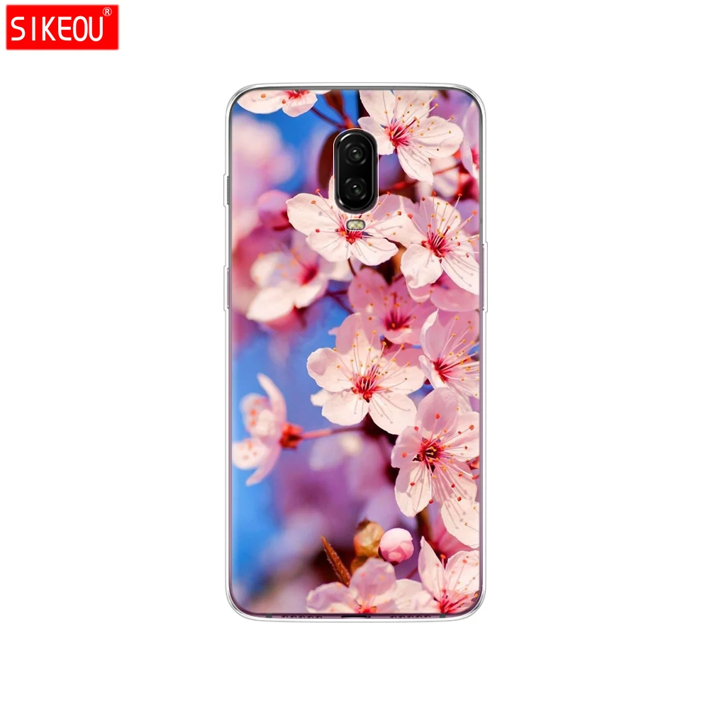 12099 Силиконовый чехол для oneplus 6 t, чехол, Coque для one plus 6 T, чехол etui, чехол для oneplus 6 t, силиконовый чехол с котом и цветами - Цвет: 12099