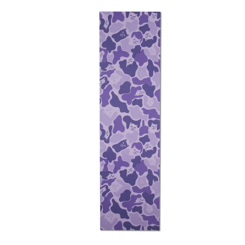 RIPNDIP Purple RIPNDIP скейтборд Grip tape 9x3" Кремниевая графическая наждачная бумага для скейтборда палуба скутер двойной рокер скейт Griptapes - Цвет: RIPNDIP Purple