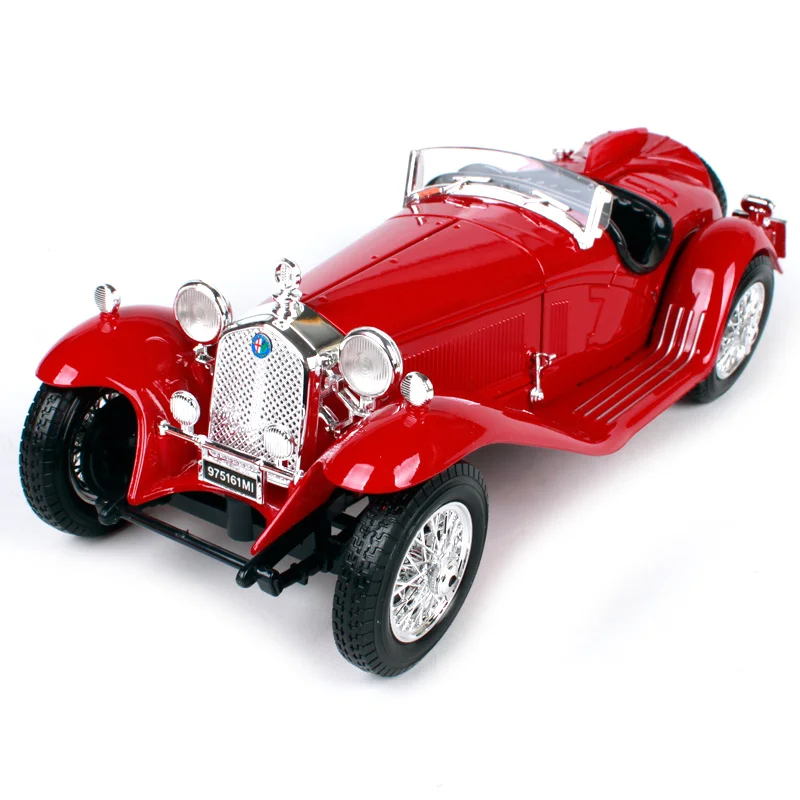 Модель автомобиля паука Bburago 1:18 Alfa Romeo 8C 2300 Классическая модель в стиле ретро под