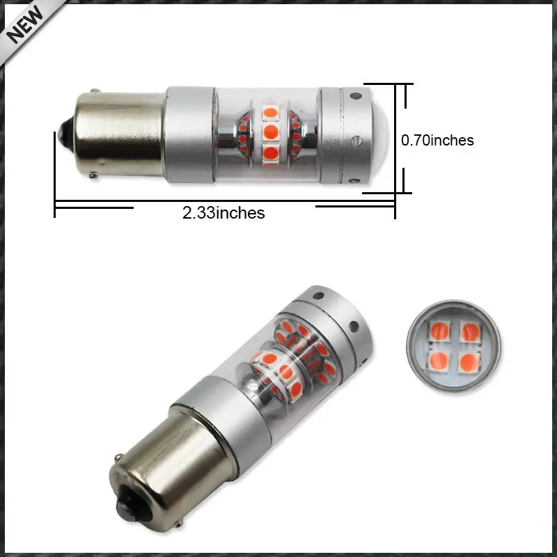 iJDM Brilliant Red 28-piece 3030 SMD 1156 7506 P21W BA15S LED Bulbs For Turn Signal Lights Tail Brake | Автомобили и мотоциклы