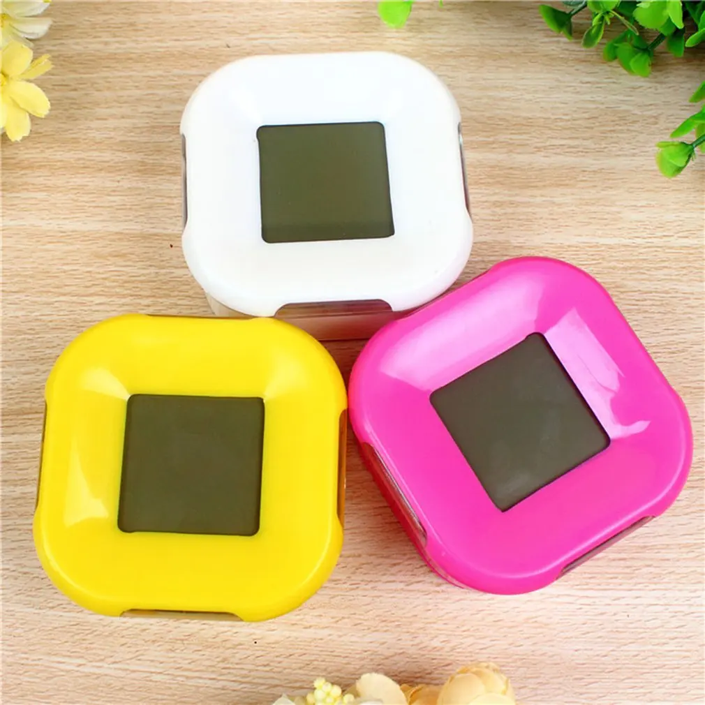 Цифровой студенческий будильник с квадратной небольшой кроватью компактный