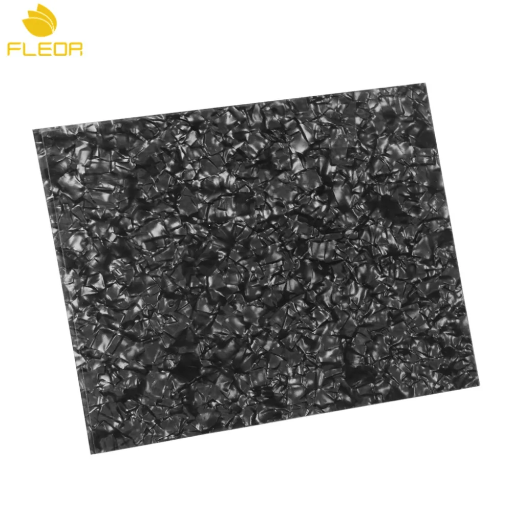 FLEOR Black жемчужный целлулоид защитная накладка для акустической гитары материал