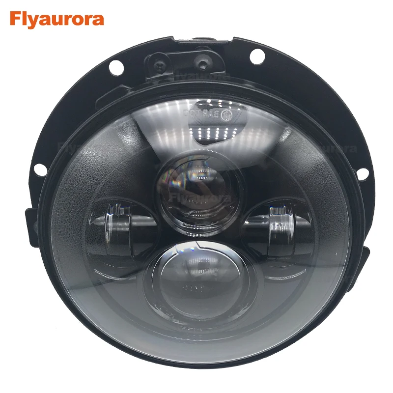 Светодиодная фара 7 светодиодный + Монтажное кольцо дюймов для Lada 4x4 urban Niva Jeep JK Land