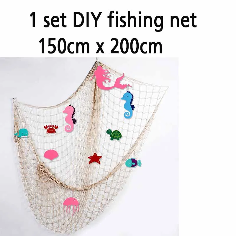 1 set ivory diy net OurWarm Русалка день рождения бумажные коробки конфет DIY фетровые наклейки из игры Висячие Баннер Русалка тематическая партия поддерживает поставки - Цвет: 1 set ivory diy net