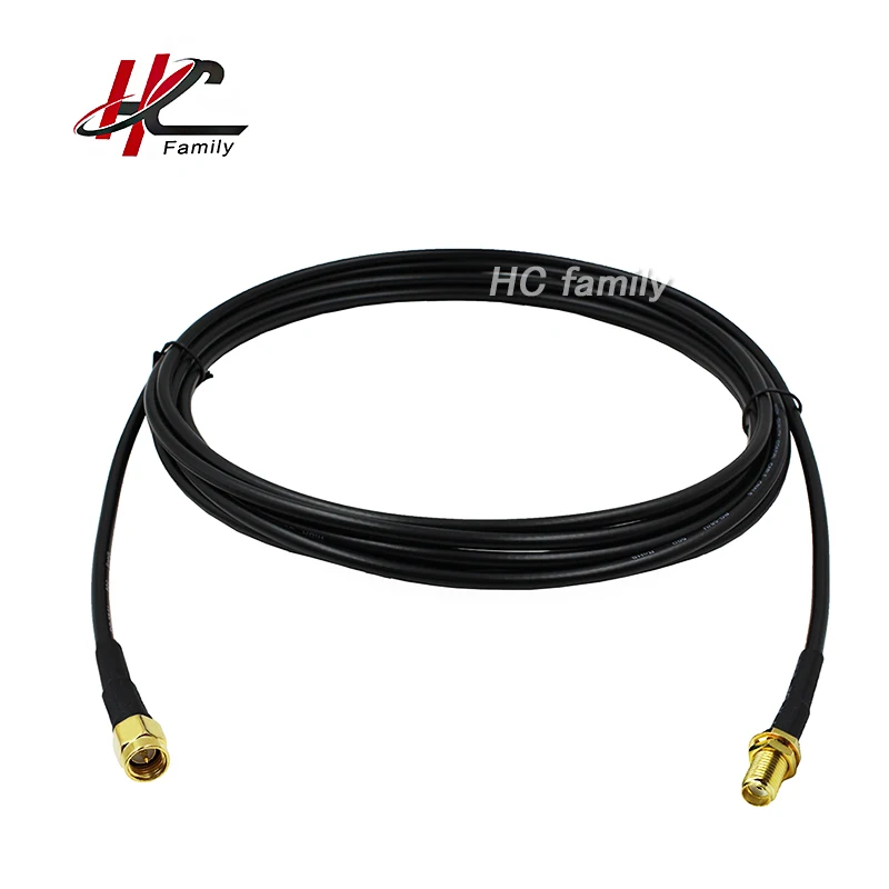 

SMA Female Jack to SMA Male Plug RG58 Coaxial Pigtail WIFI cable 5m 197"