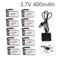 3 7v 400mah 3 7v 30c lipo battery and 4in1 battery charger box for h107 h31 ky101 e33c e33 u816a v252 h6c rc quadcopter drone