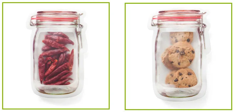 Ziplock сумка для хранения пищевых продуктов на холодильнике, сумка для хранения 3 шт./партия, Экологичная, на молнии, с замком, для сушеных фруктов, для закусок, для кухни, органайзер, сумка EGF327