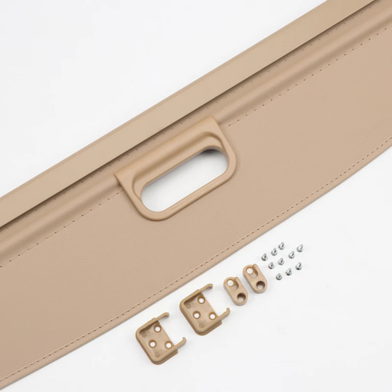 

Aluminium alloy + Fabric Accessories Rear Boot Trunk Cargo Cover Security Shield Shade Beige For Nissan Patrol Y62 5/7 Seats