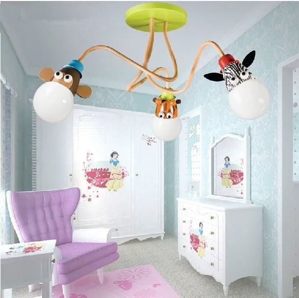

Free shipping Children's room ceiling lamp Boy Girl Bedroom lamp room lighting LED cartoon lamp creative lamp for children