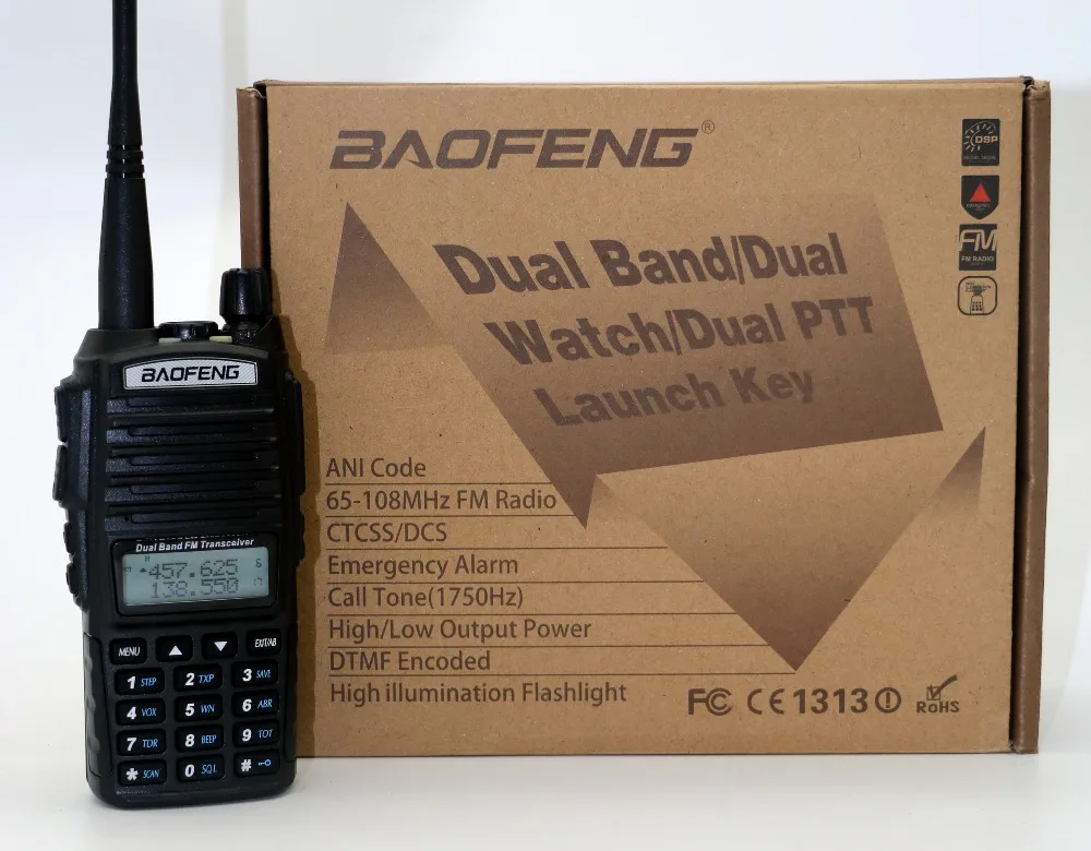 BaoFeng UV 82HK двухканальные рации 128CH Вт 8 CB УКВ двухдиапазонный двойной PPT радио 82