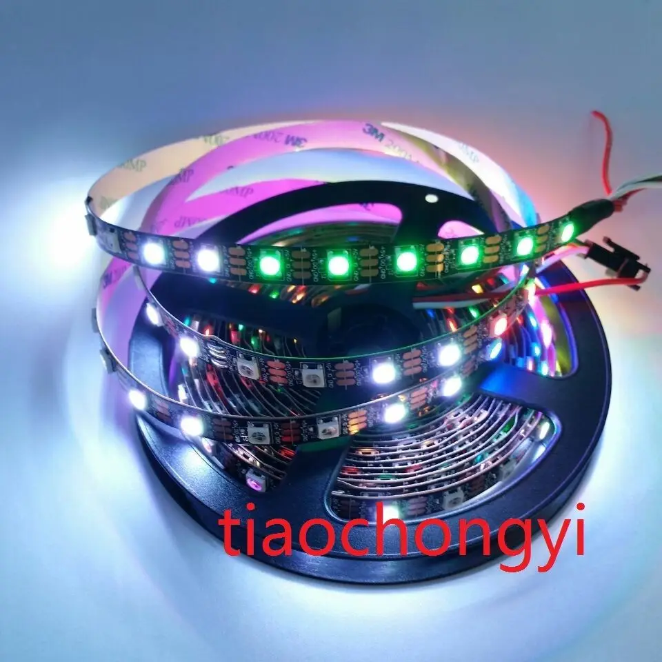 WS2812B 5050 RGB Светодиодная лента 150 300 светодиодов 144 60 30 светодиодов/м индивидуальный