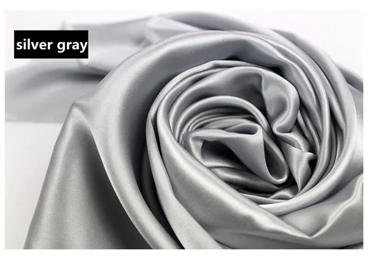 silvery grey Шелковый Чепчик для сна, Одноцветный, разноцветный, шелк, ночная шапочка, ночная накидка, покрытие на голову для ухода за волосами, эластичная лента, sjm-02 - Цвет: silvery grey