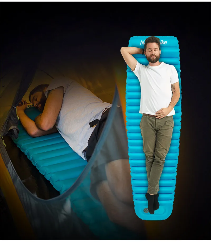 Naturehike открытый кемпинг надувная палатка коврик Мумия колодки один портативный утолщенный ланч-брейк спальный коврик Мумия палатка коврик