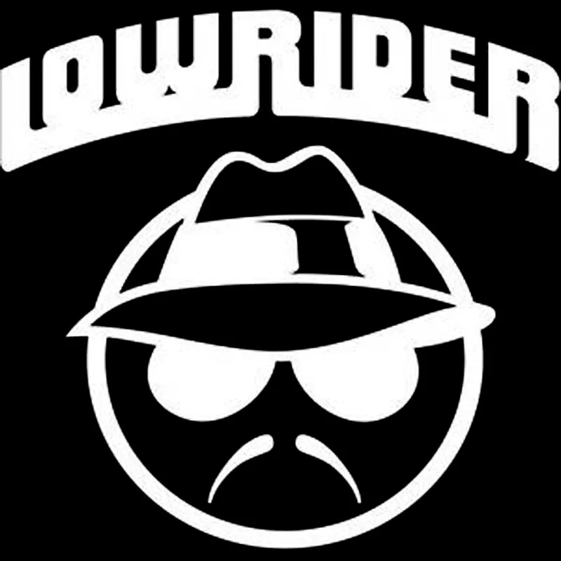 Виниловая наклейка LOWRIDER Bardian размером 11 х10 6 см Цвет черный/серебристый|car sticker|sticker