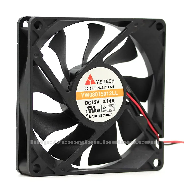 Новинка Y.S.TECH YW08015012LL тишина 8015 8 см ультратонкий охлаждающий вентилятор |