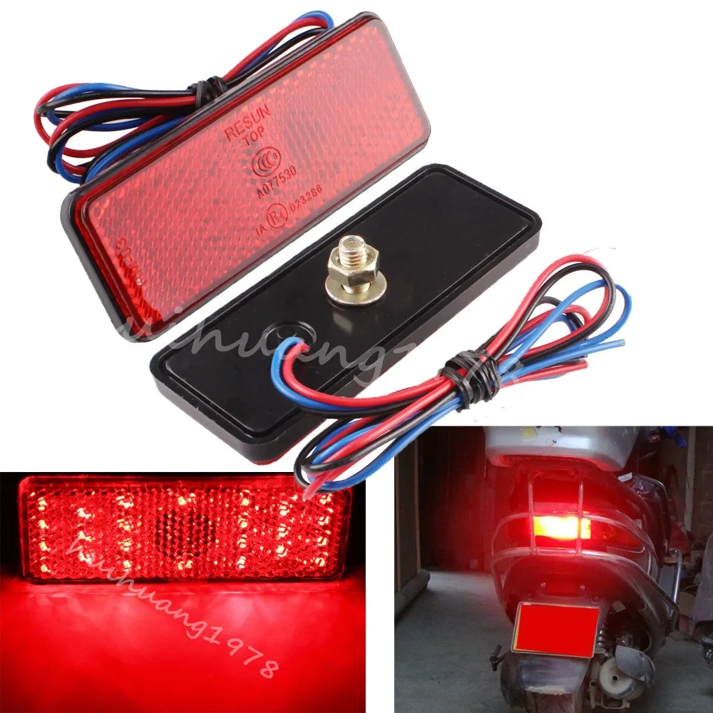 2 шт. мотоциклетные универсальные 24LED поворотные сигналы задние тормоза номерные