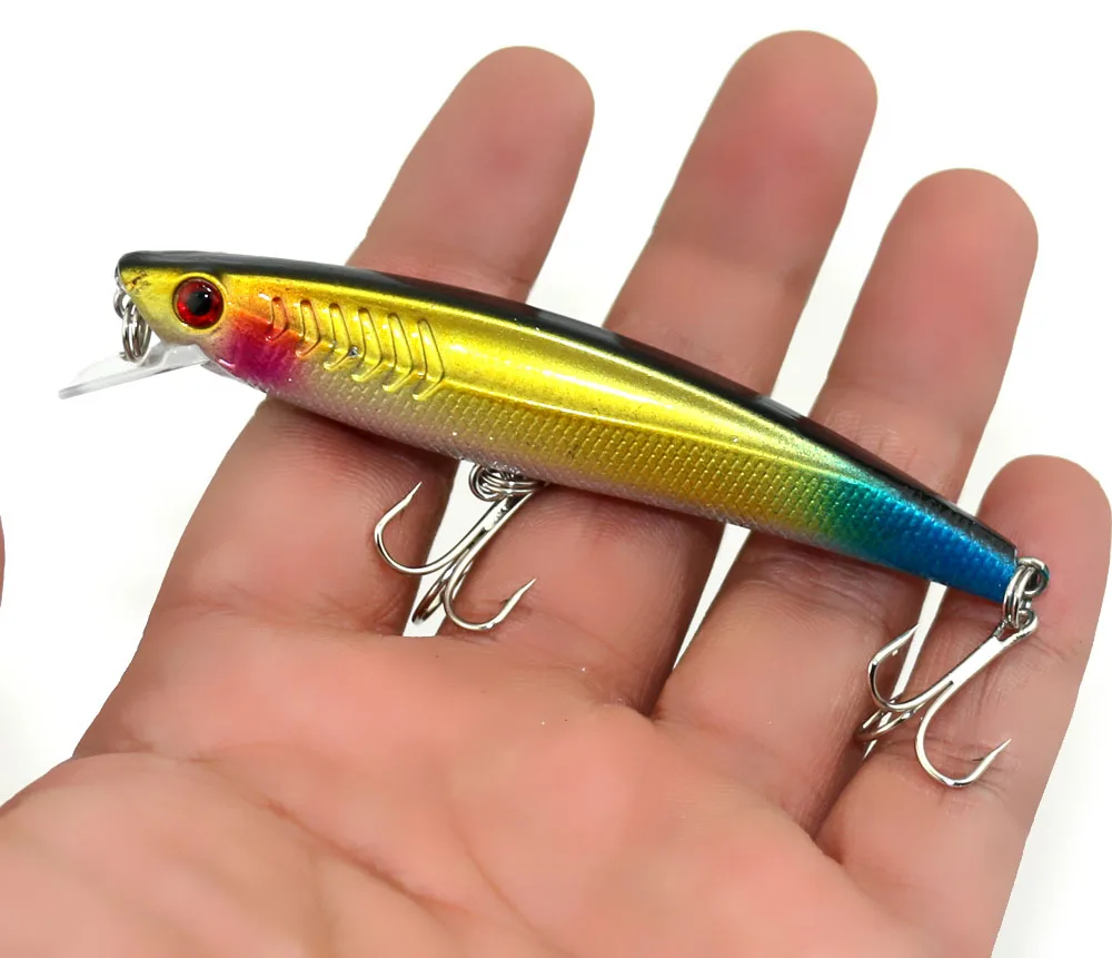 Большая распродажа 8 шт. лазерная приманка в виде гольяна жесткий пластиковый