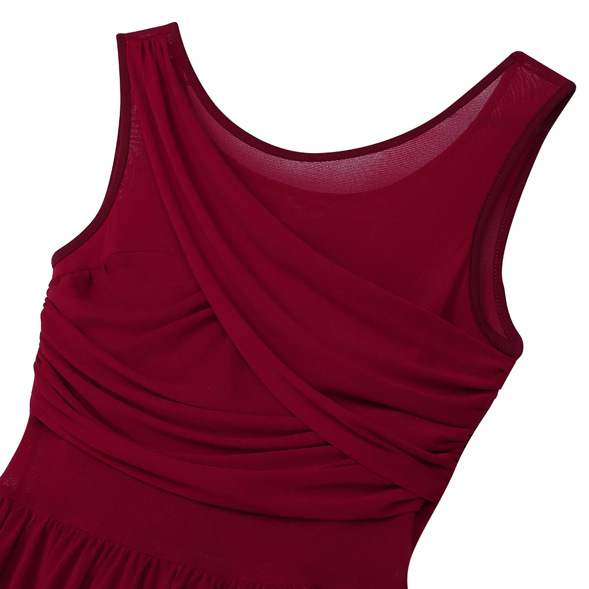 Женское платье для балета взрослых и девочек асимметричное шифоновое эластичное