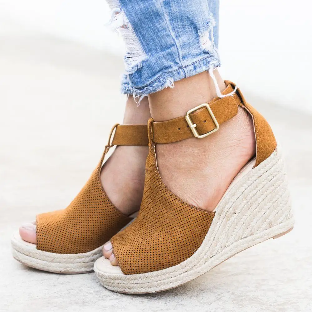 Женские Espadrille сандалии с ремешком на щиколотке удобные шлепанцы женская