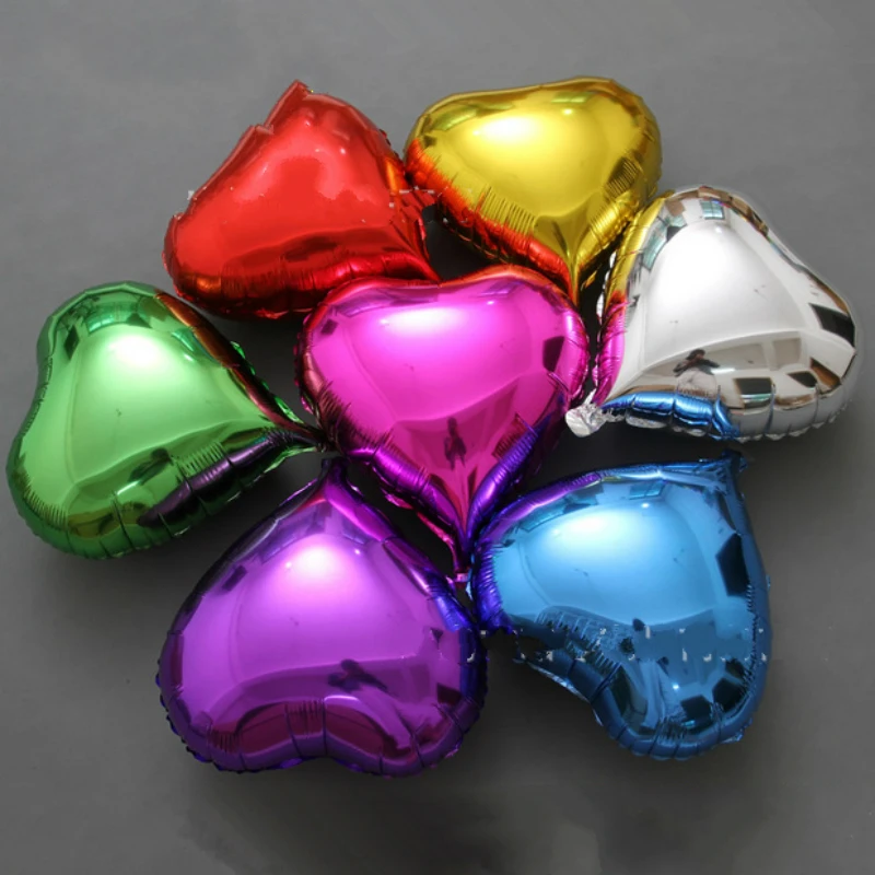 

18 дюймов «любящее сердце» с клиновидным круглым алюминиевой пленки воздушный шар из фольги воздушные шары с гелием на день рождения, вечерн...