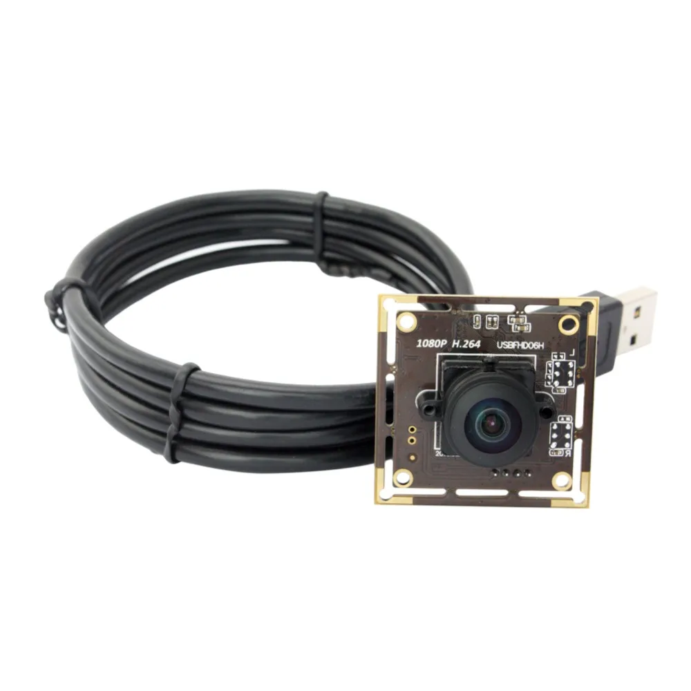 Модуль usb камеры ELP 2 МП 1080P широкоугольный объектив рыбий глаз 180 градусов CMOS Sony