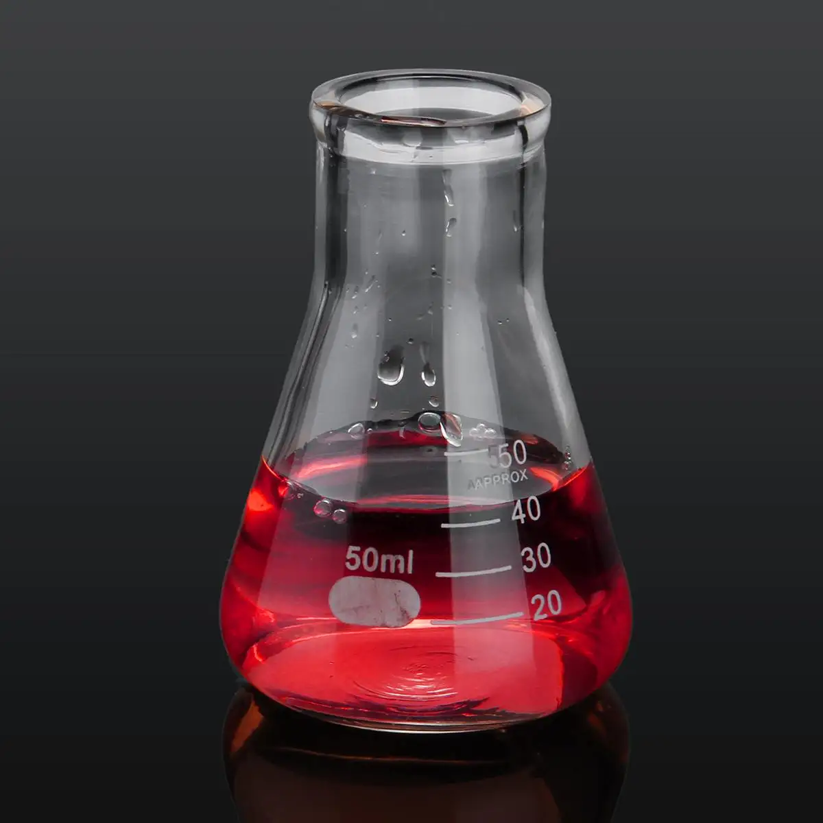 5 шт., прозрачная коническая лабораторная колба, стекло, научное стекло, Erlenmeyer, колба, безопасная стеклянная посуда, лаборатория, школьные исследования, поставка