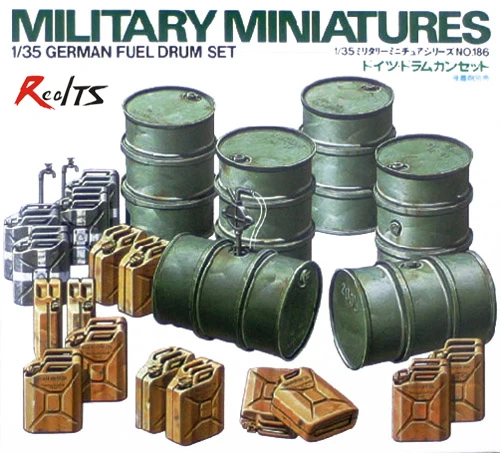 Немецкий топливный барабан времен Второй мировой войны RealTS Tamiya 35186 набор