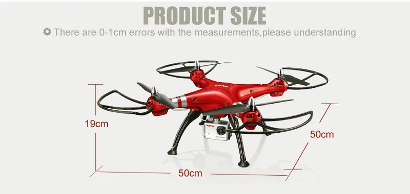 SYMA X8HG Вертолет радиоуправляемый Дрон с 1080P 8MP HD камерой 2,4G 4CH Профессиональный Радиоуправляемый квадрокоптер Дрон