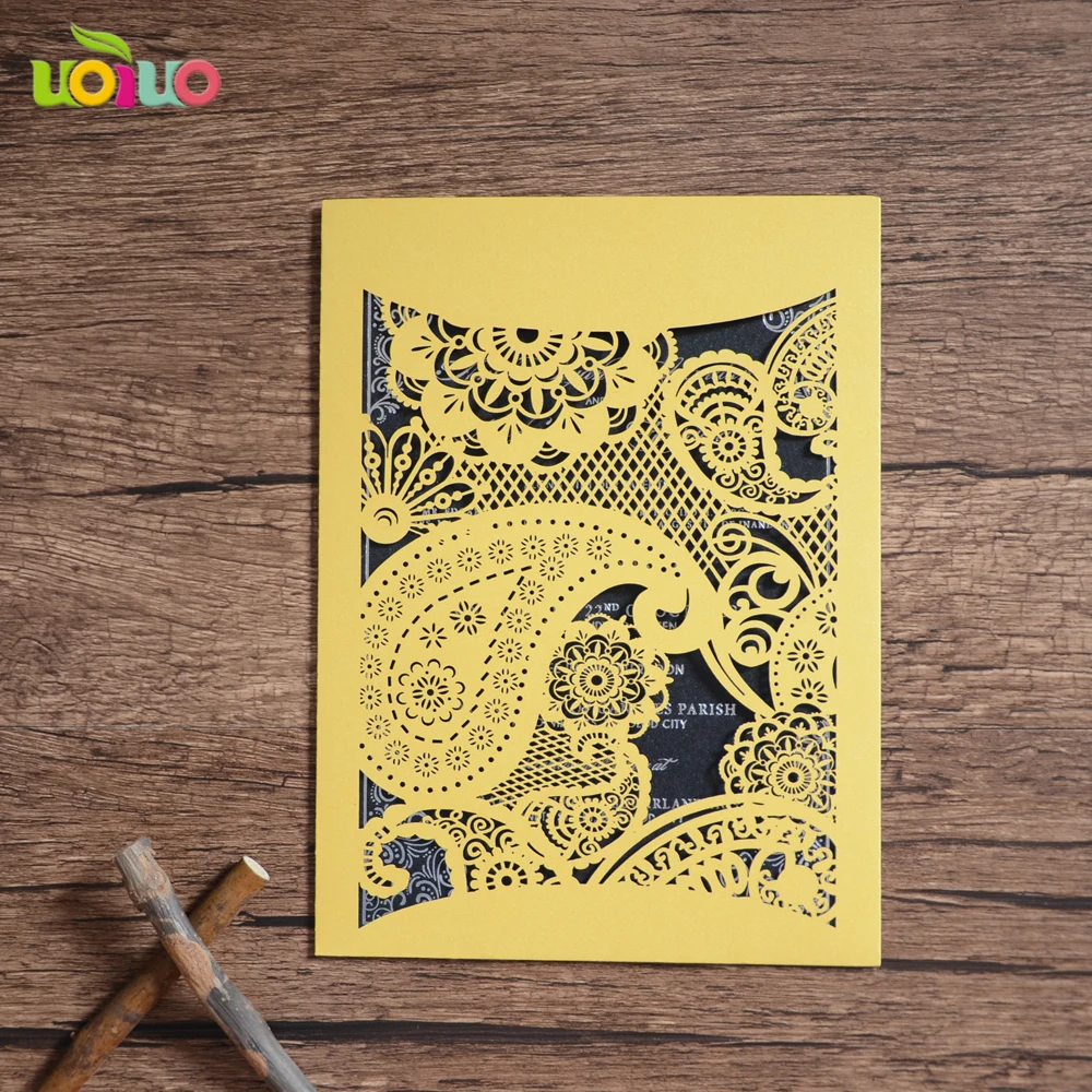 Элегантный Золотой и бумажный белого цвета с жемчугом блестящая бумага для