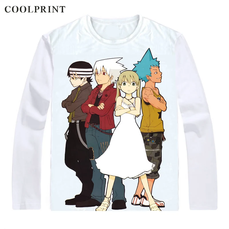 Футболки с длинным рукавом SOUL EATER рубашки Soru Ita DWMA Shibusen Maka Albarn Soul Eater Black Star косплей