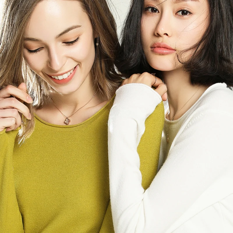 JECH Spring Women Pullovers Sweaters Curled O Neck Summer Long Sleeve Solid Fashion Knitted Jumpers Female | Женская одежда