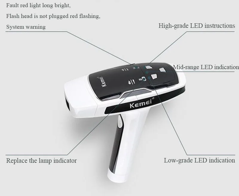 Kemei6812 IPL постоянное Безболезненно Лазерная Эпиляторы Для женщин для Средства