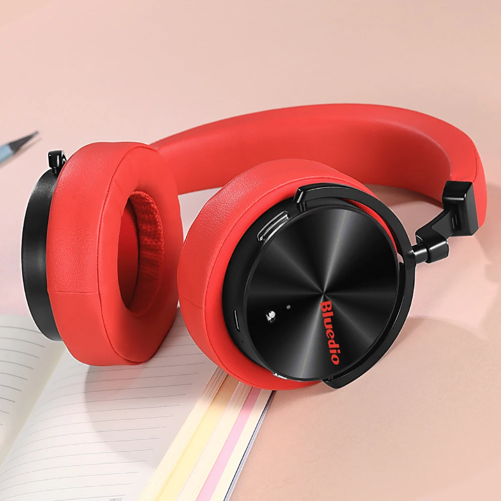 Беспроводные bluetooth наушники Bluedio T5 HiFi с активным шумоподавлением и басами