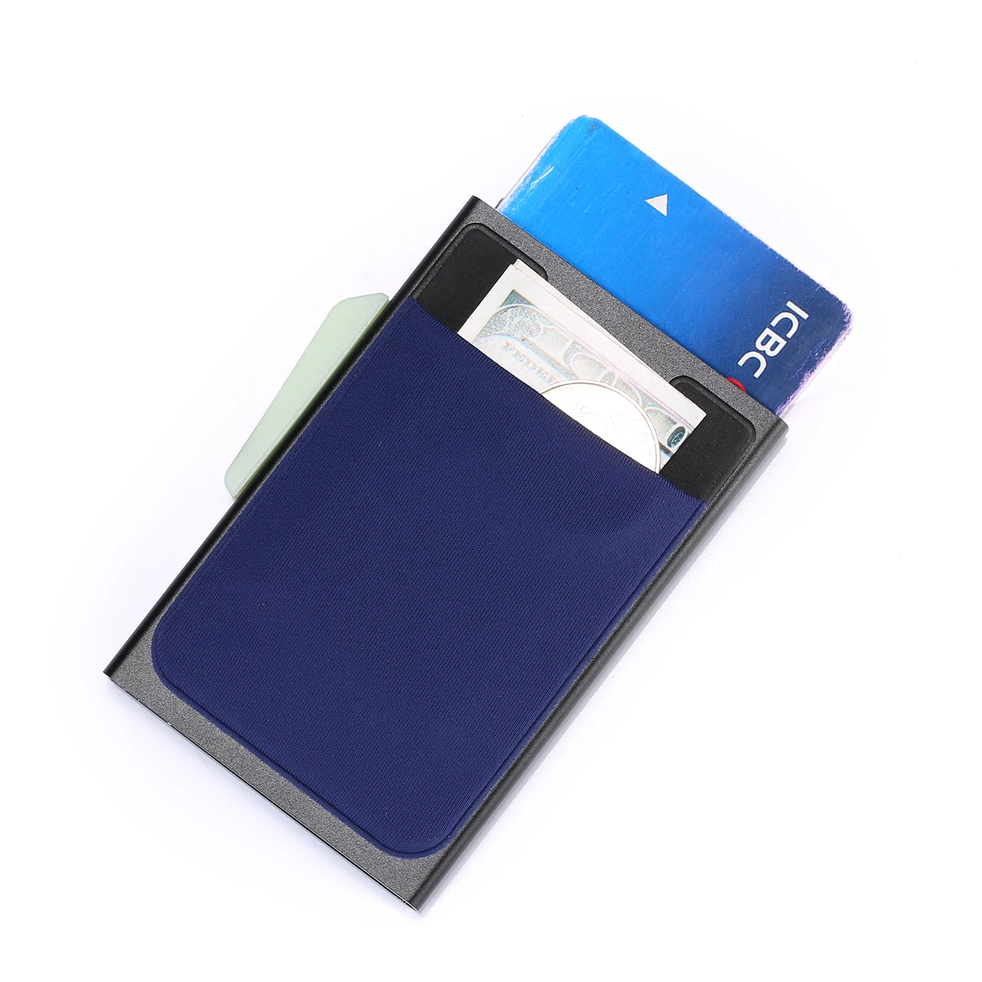 BISI GORO RFID бизнес горячий держатель для кредитных карт многофункциональный автоматический алюминиевый чехол для карт мужской кошелек для монет тонкий кошелек