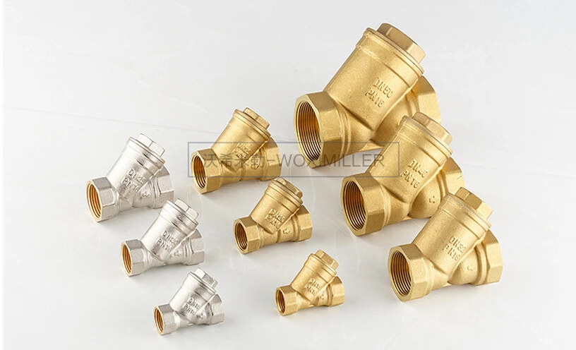 Латунный фильтр 1/4 &quotDN15 DN20 DN40 Тип Y латунный ситечко BSP с внутренней резьбой на