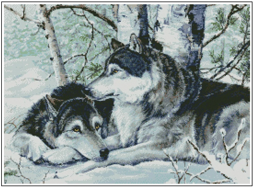 Набор для вышивки крестиком из высококачественной ткани с популярным