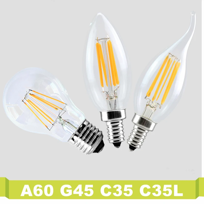 2 Вт 4 6 стеклянная люстра из прозрачного стекла Заменить свечу свет лампы